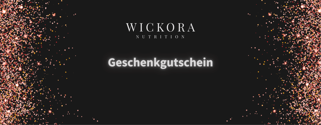 WICKORA Geschenkkarte als Geschenkgutschein mit stilvollem Design, ideal zum Verschenken und Einlösen bei WICKORA.