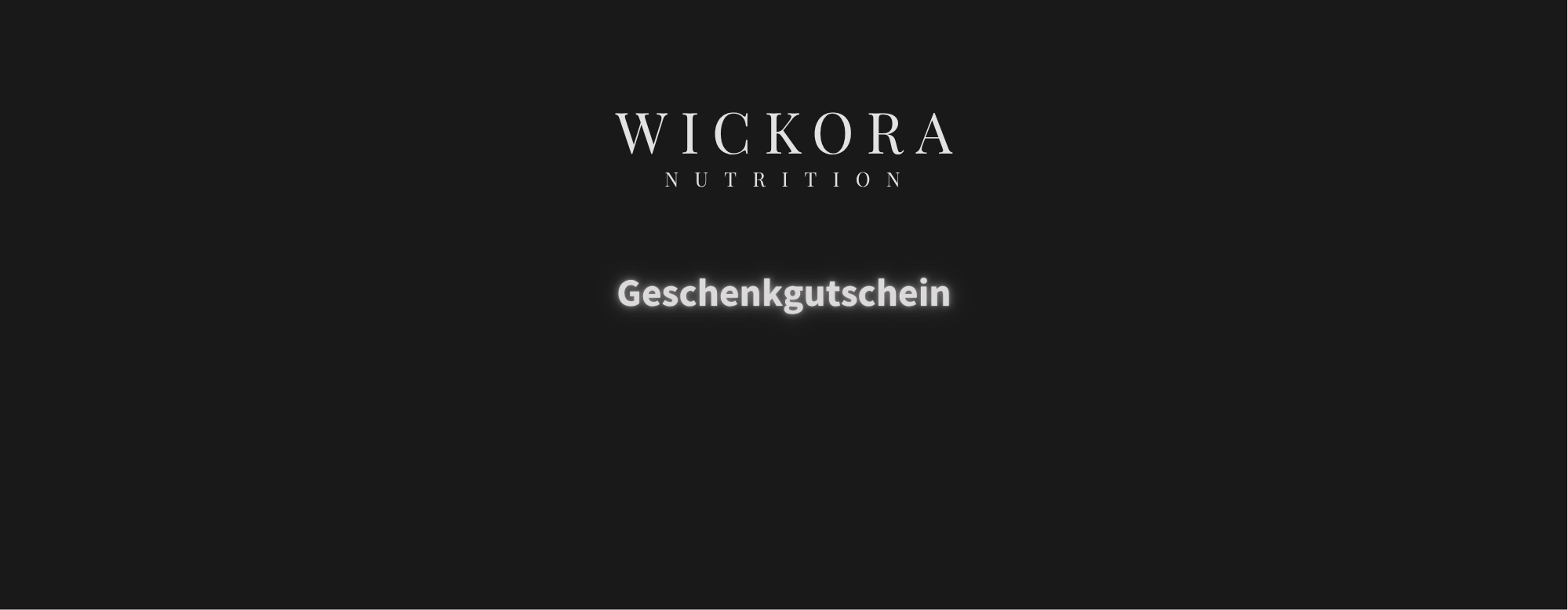 WICKORA Geschenkkarte mit Marine Kollagen 8, elegante Verpackung, ideal zum Verschenken, hochwertiges Kosmetikprodukt.